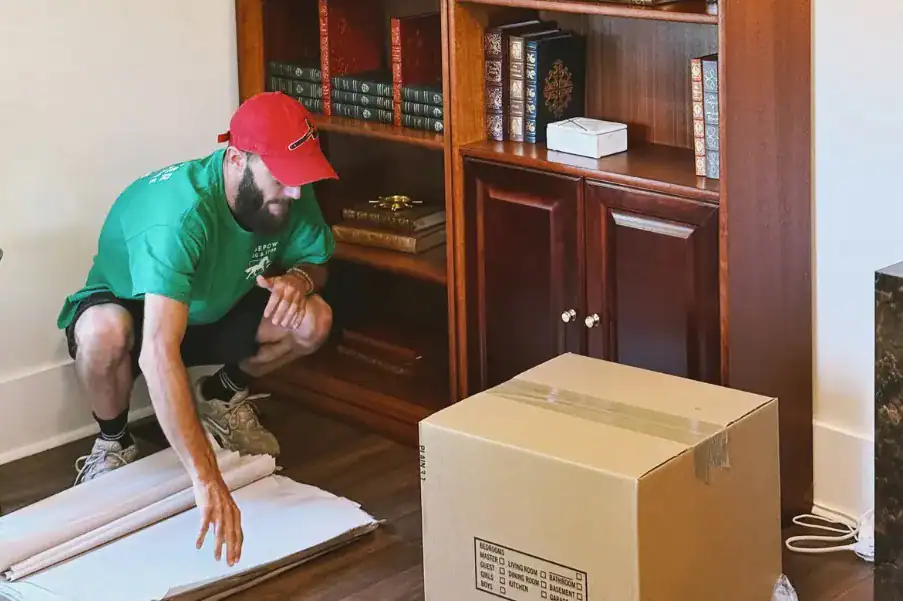Horsepower Moving crew carefully handling furniture during a move in Louisville, KY